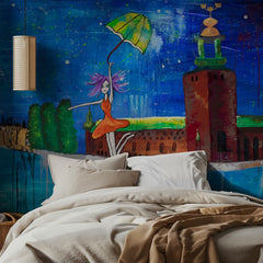 Whimsical Girl Stockholm Night