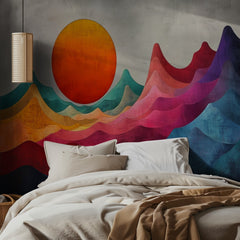 Colorful Mountain Sunset