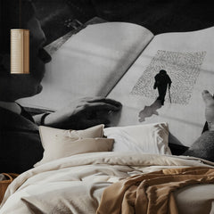 Man Reads Lone Journey
