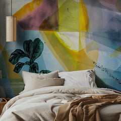 Vibrant Fiddle Leaf Abstract