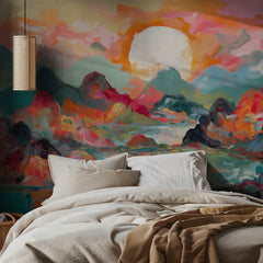 Vibrant Mountain Sunset