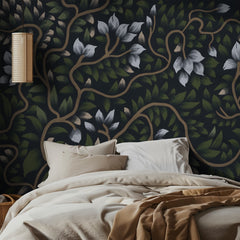 Midnight Floral Vines