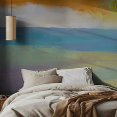 Vibrant Abstract Beach Painting