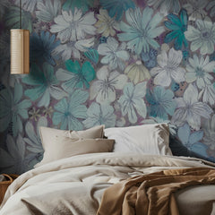 Soft Blue Floral Pattern