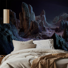 Cosmic Gemstone Landscape