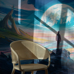 Lone Figure Alien Planet