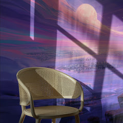 Girl Over Moonlit City