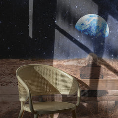 Woman Gazing At Earth
