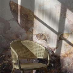 Golden Floral Feline