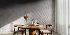 monster Gold geometric sun rays mural concrete – kvalitetsprodukt för ett vackrare och mer hållbart hem