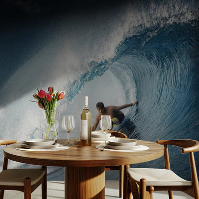 The Tube - Mythical Teahupo'o – Spektakulärt fototapet med surfing och vågor rumsbild 6
