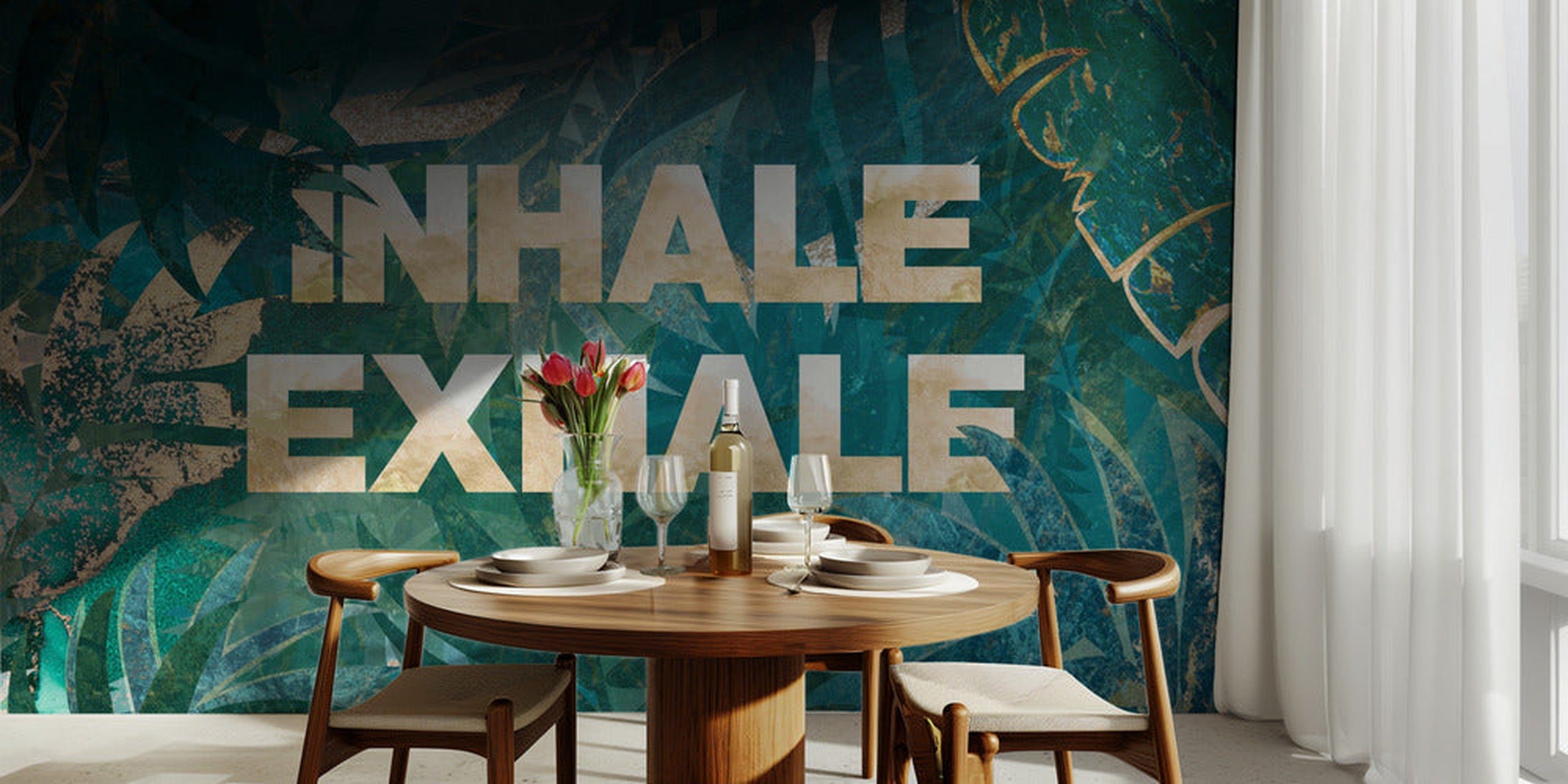 Inhale exhale typography 2