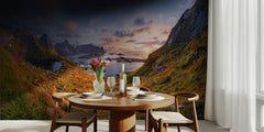 Autumn Fjord Sunset