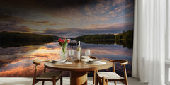 Golden Hour Lake Reflections