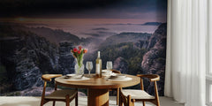 Misty Mountain Sunrise