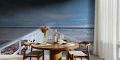 White Pier Winter Ocean