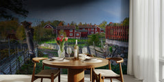 Autumn Swedish Village