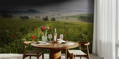 Misty Tuscan Poppies