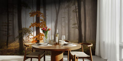 Misty Autumn Forest