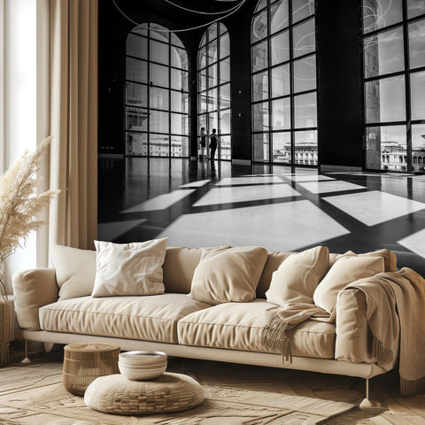 Lights and shadows - Dramatisk fototapet med ljus och skuggor