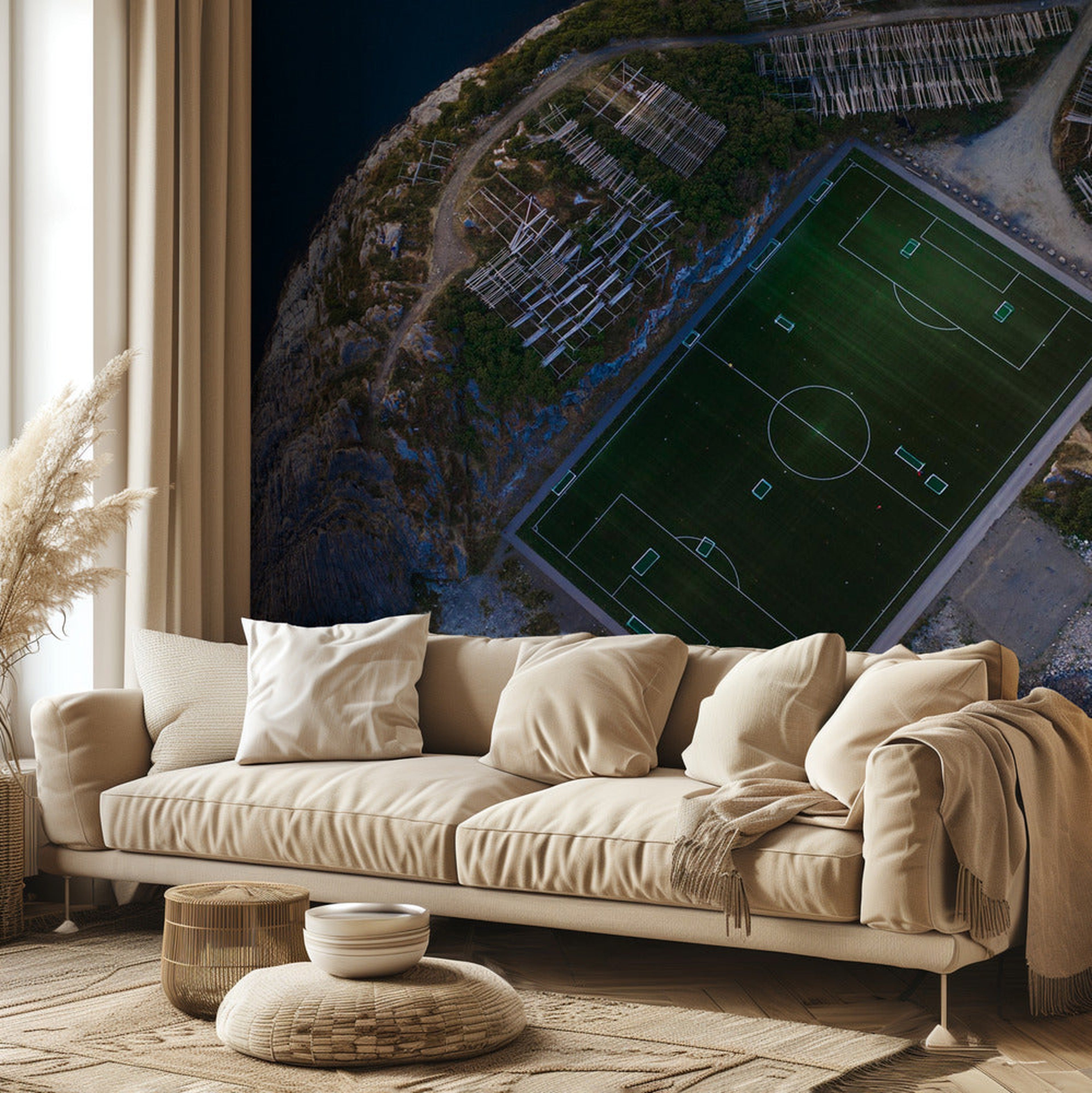 The furthest football field - Fotbollsplan på ensam ö