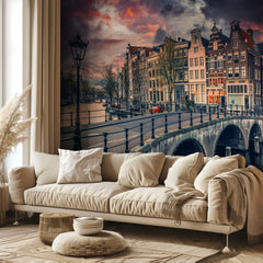 Amsterdam Canal Sunset