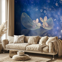 Ethereal Blue Leaves
