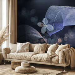 Ethereal Blue Leaves