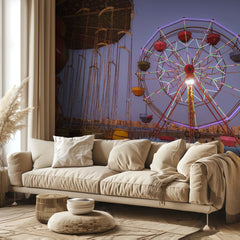 Colorful Fairground Night