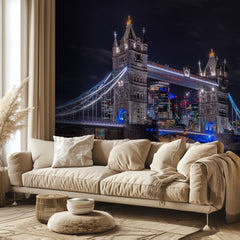 Illuminated Tower Bridge Night