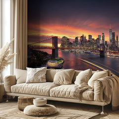 Vibrant NYC Sunset Skyline