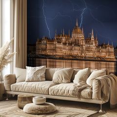 Budapest Parliament Lightning