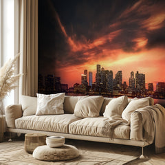 Vibrant Skyline Reflections