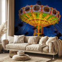Colorful Swing Ride Night