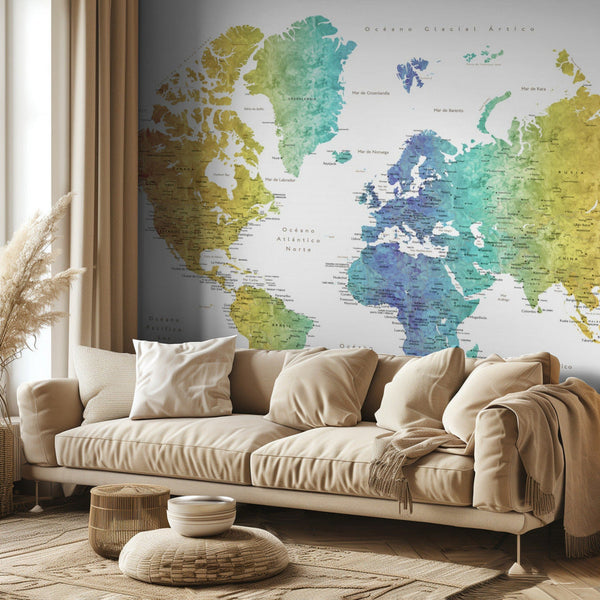 Jude world map in Spanish miljöbild 2