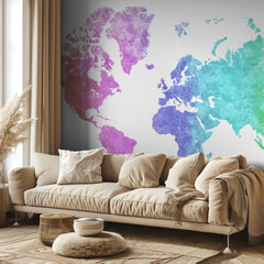 Kartor Jude watercolor world map – kvalitetsprodukt för ett vackrare och mer hållbart hem