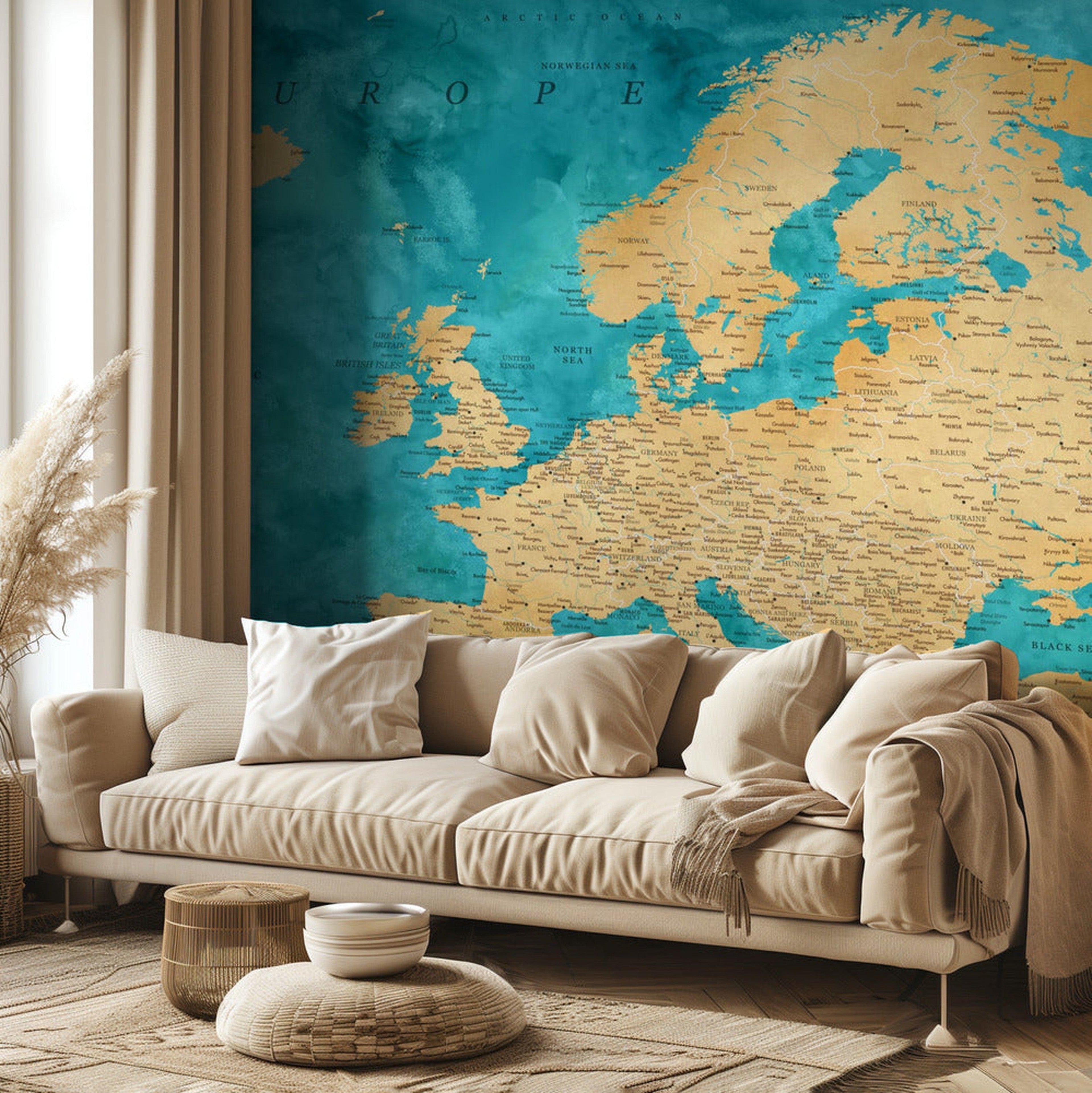 Lexy detailed Europe map