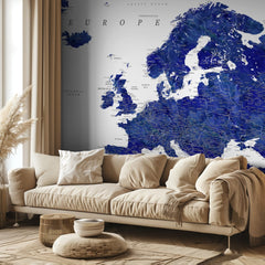 Watercolor Europe Map