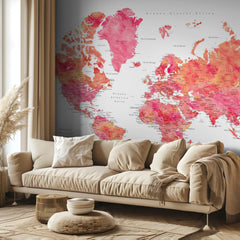 Kartor Tatiana world map in Spanish – kvalitetsprodukt för ett vackrare och mer hållbart hem