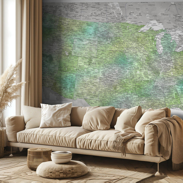 Highly detailed map of the United States, Oriole bild 2