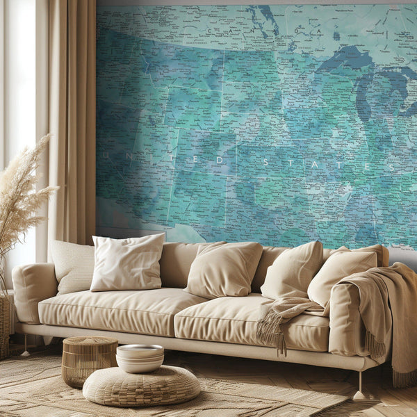 Highly detailed map of the United States, Harriet bild 2