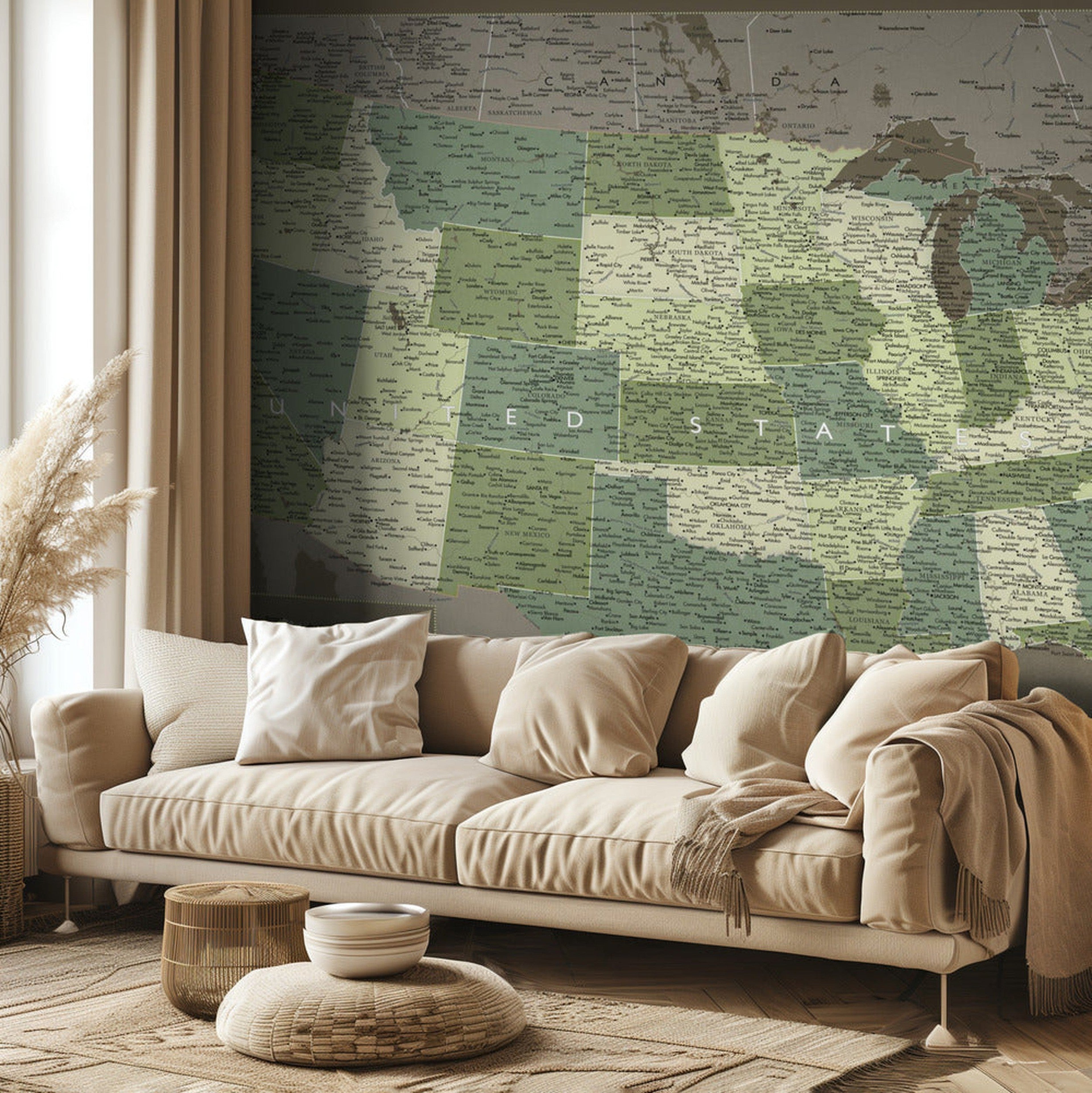 Highly detailed map of the United States, Camo