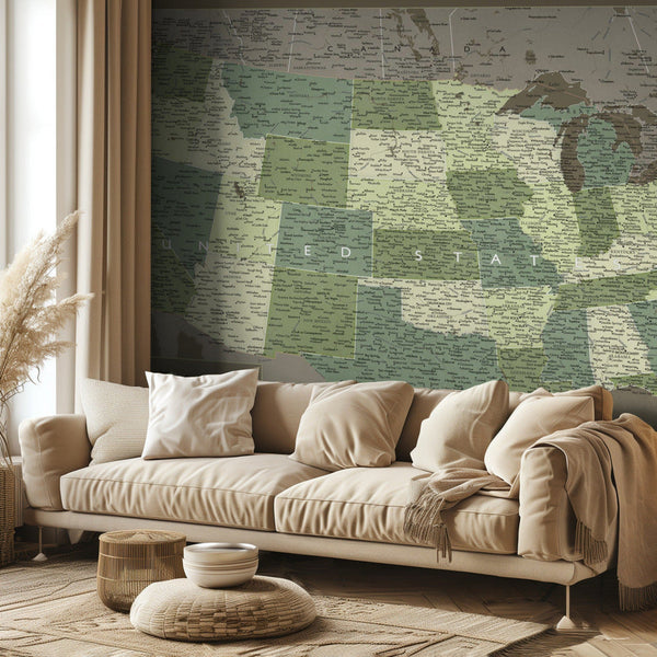 Highly detailed map of the United States, Camo bild 2