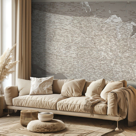 Highly detailed map of the United States, Gentry - upptäck pionjärtiden.