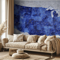 Kartor Highly detailed map of the United States Gulzar – kvalitetsprodukt för ett vackrare och mer hållbart hem
