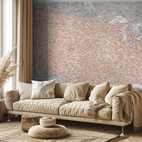 Highly detailed map of the United States, Lynette - geografisk precision och konstnärlig skönhet