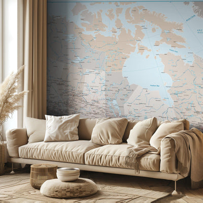 Detailed map of Canada, Lincoln rumsbild 3