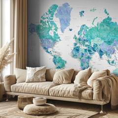 Watercolor World Map