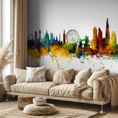 Colorful London Skyline