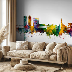 Colorful Umea Skyline